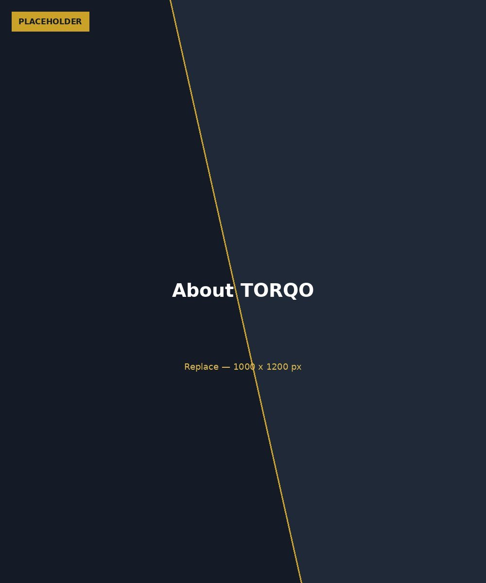 TORQO industrial equipment on site